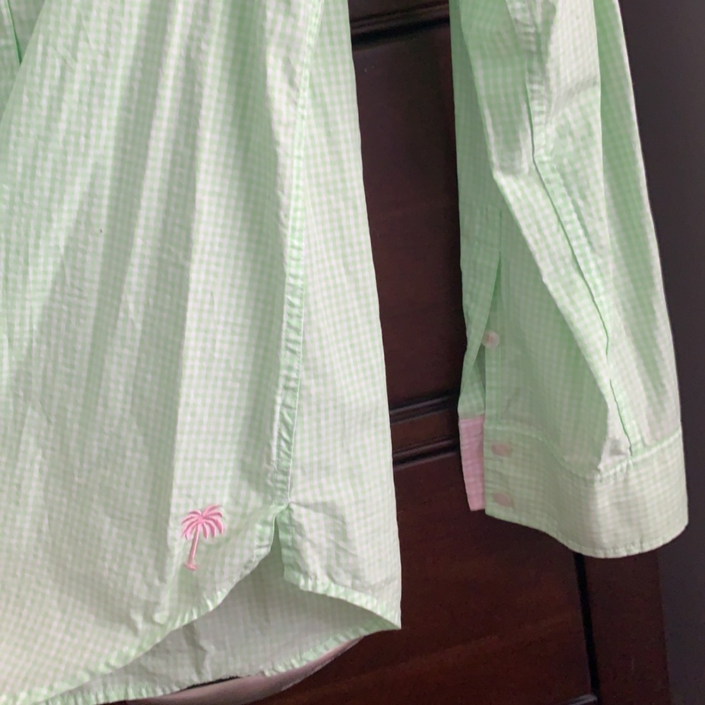 Lilly Pulitzer Gingham Button Down Top - image 3